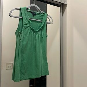 Green Banana Republic tank with lace detail. SP